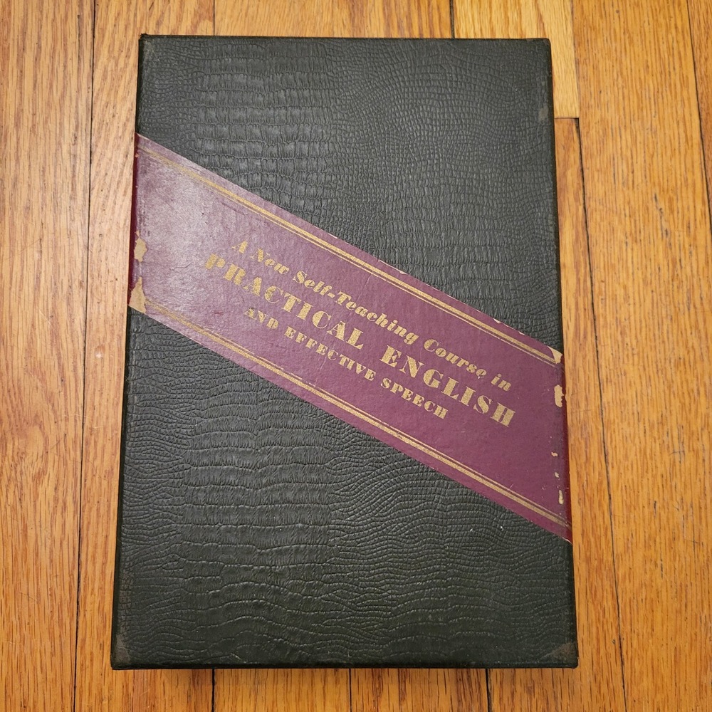 A New Self Teaching Course in Practical English and Effective‎ Speech 1930s Book
